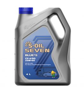 S-OIL 7 BLUE #5 CF-4/SG 25W-60